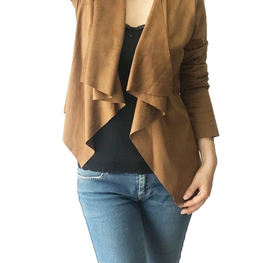 Anthropologie By Hutch Gold Draped Blazer